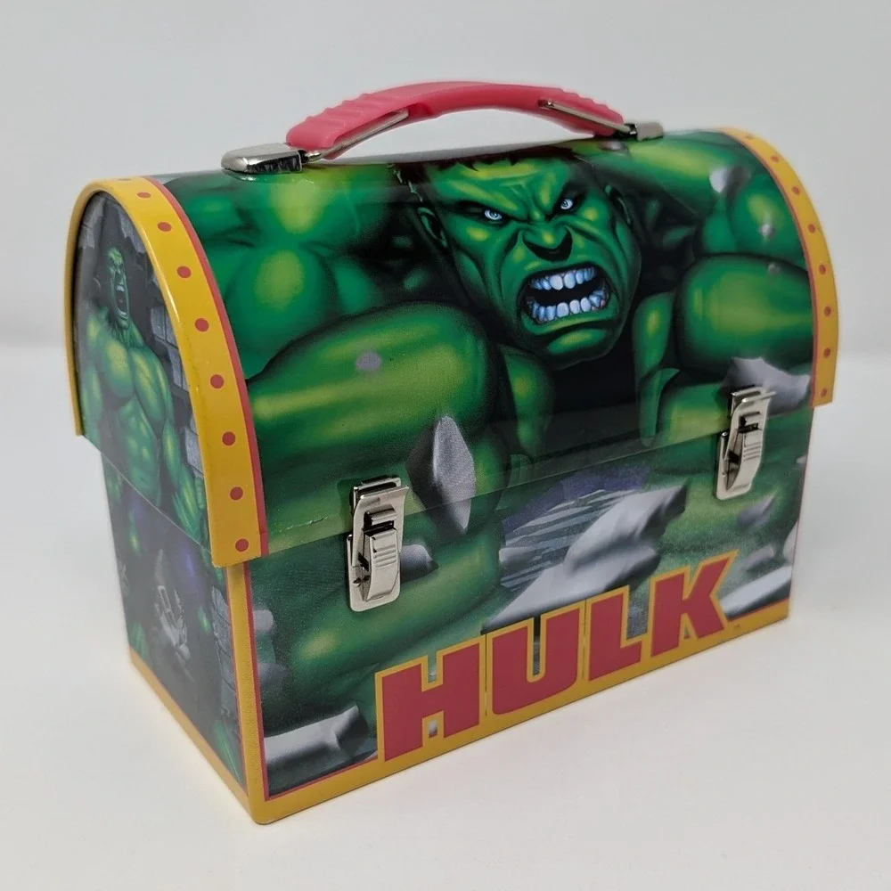 Marvel The Hulk 2003 Movie Official Merchandise Tin Lunch‎ Box Dome Top Vintage